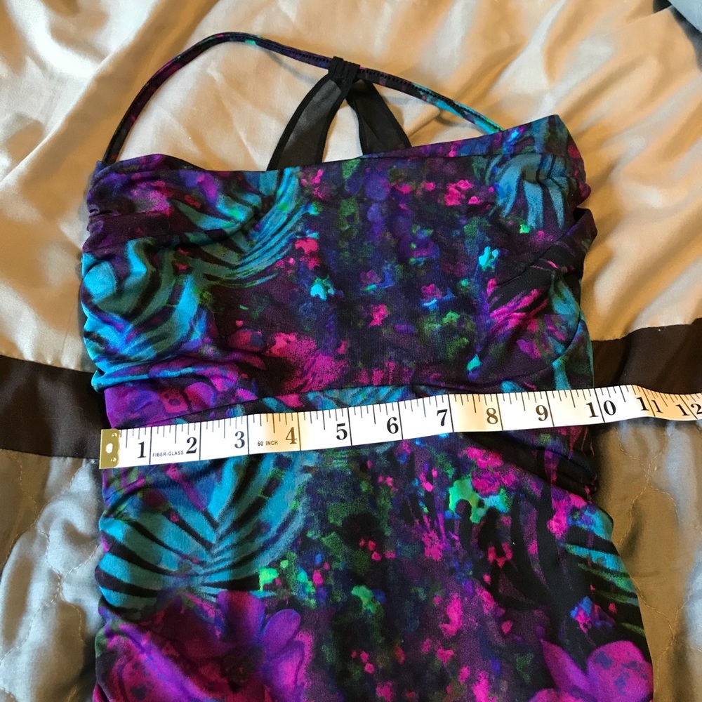 GUESS FLORAL RUCHED DRESS - Picture 8 of 8